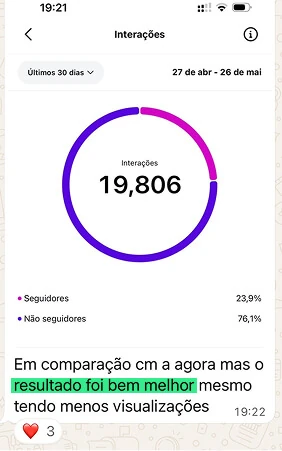 Depoimento de aluno no WhatsApp 4