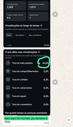 Depoimento de aluno no WhatsApp 5