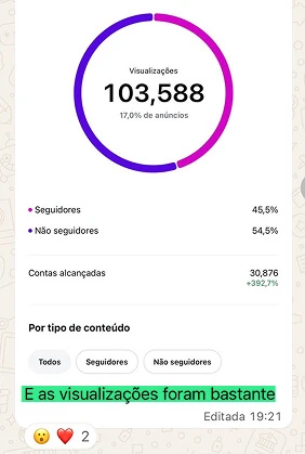 Depoimento de aluno no WhatsApp 9