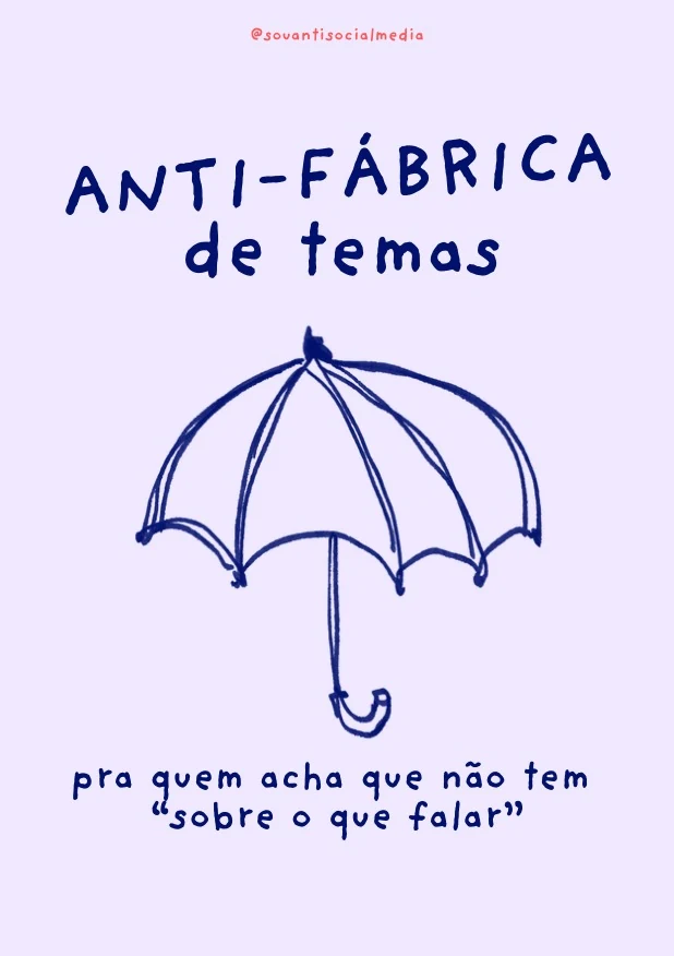 Capa do e-book Anti-fábrica de temas